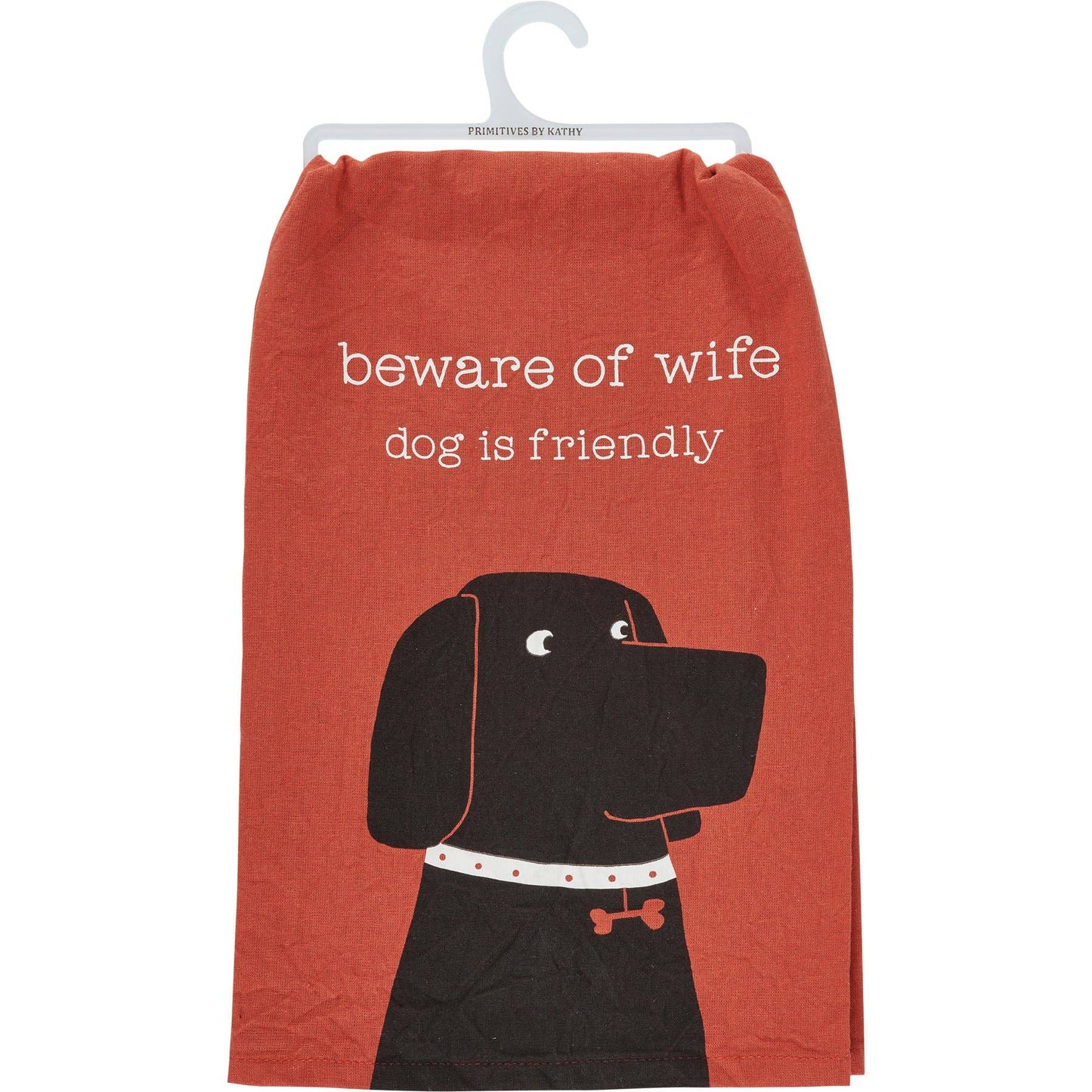 Beware Of Wife – Dog Is Friendly Kitchen Towel