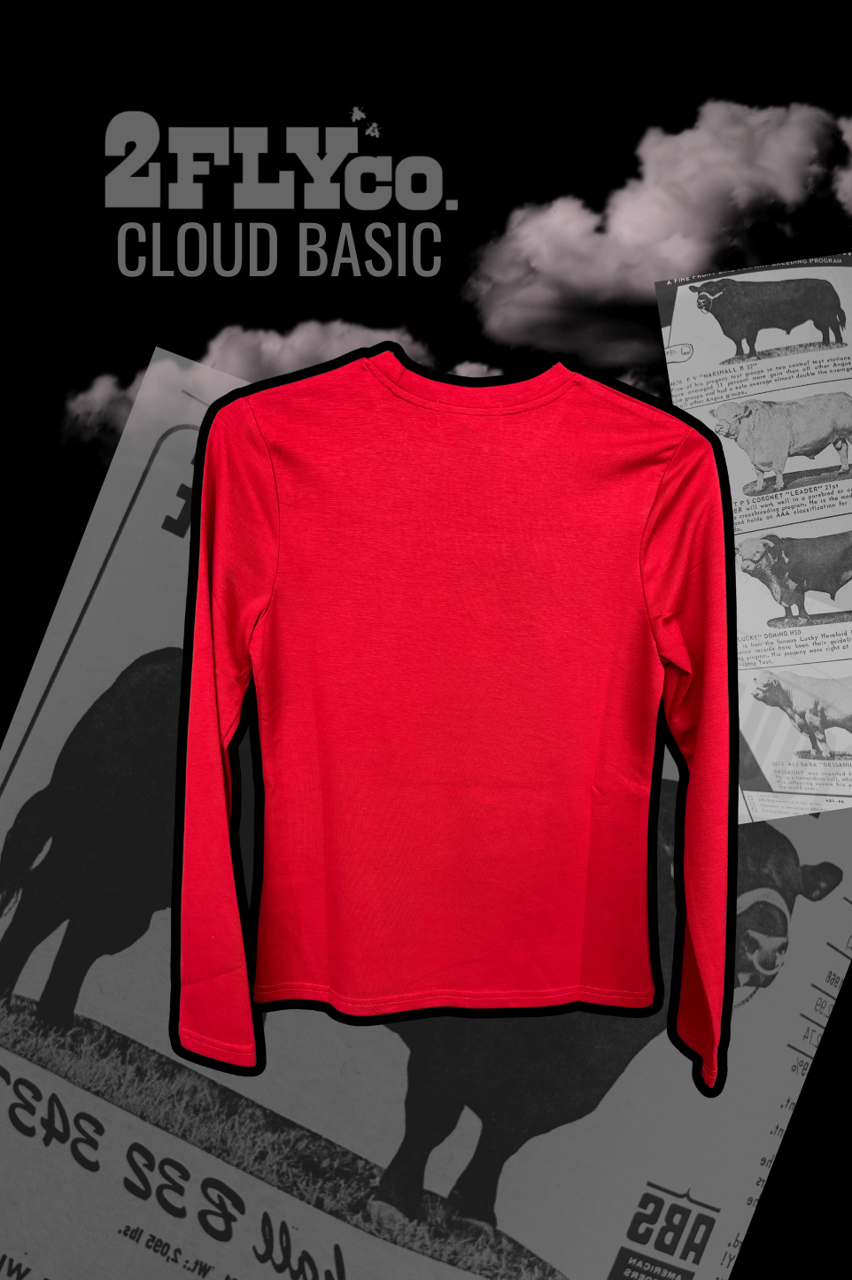 CLOUD BASIC L/S *ROJO