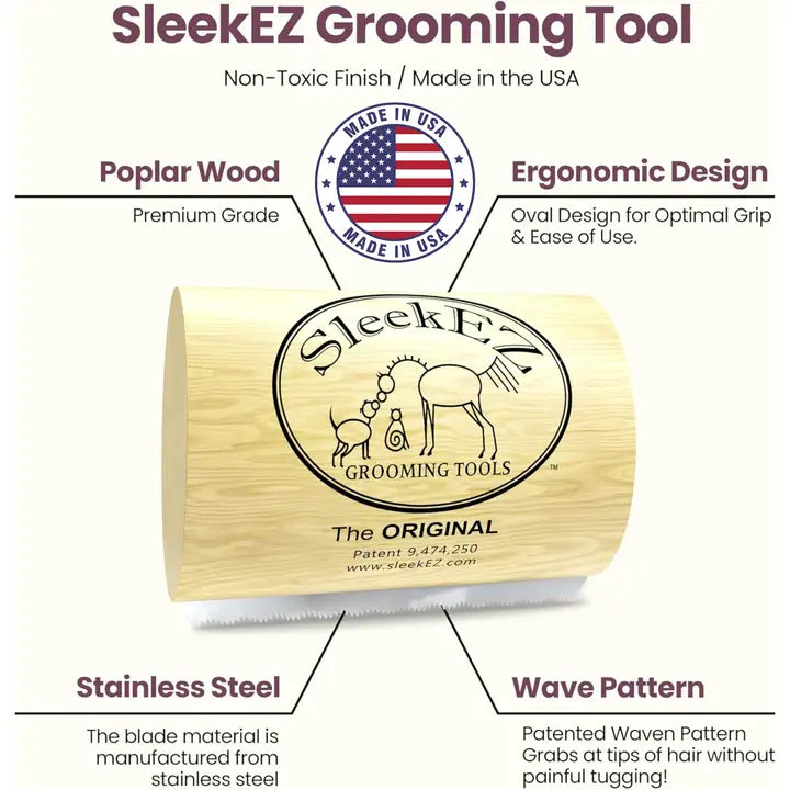 SleekEZ® Cat Brush For Shedding and Grooming (2.5 Inch)