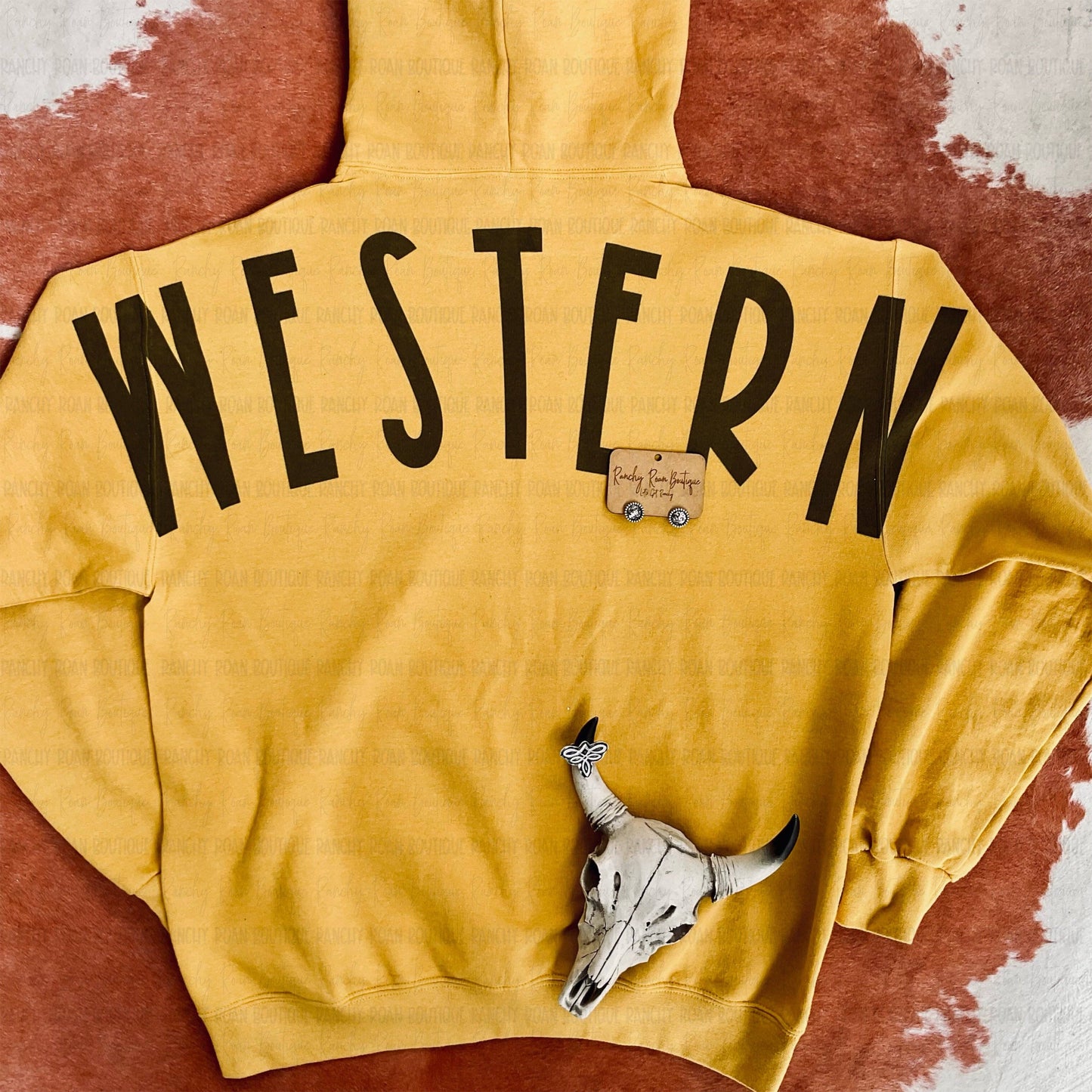 Western Ranchy Graphic Trendy Hoodie