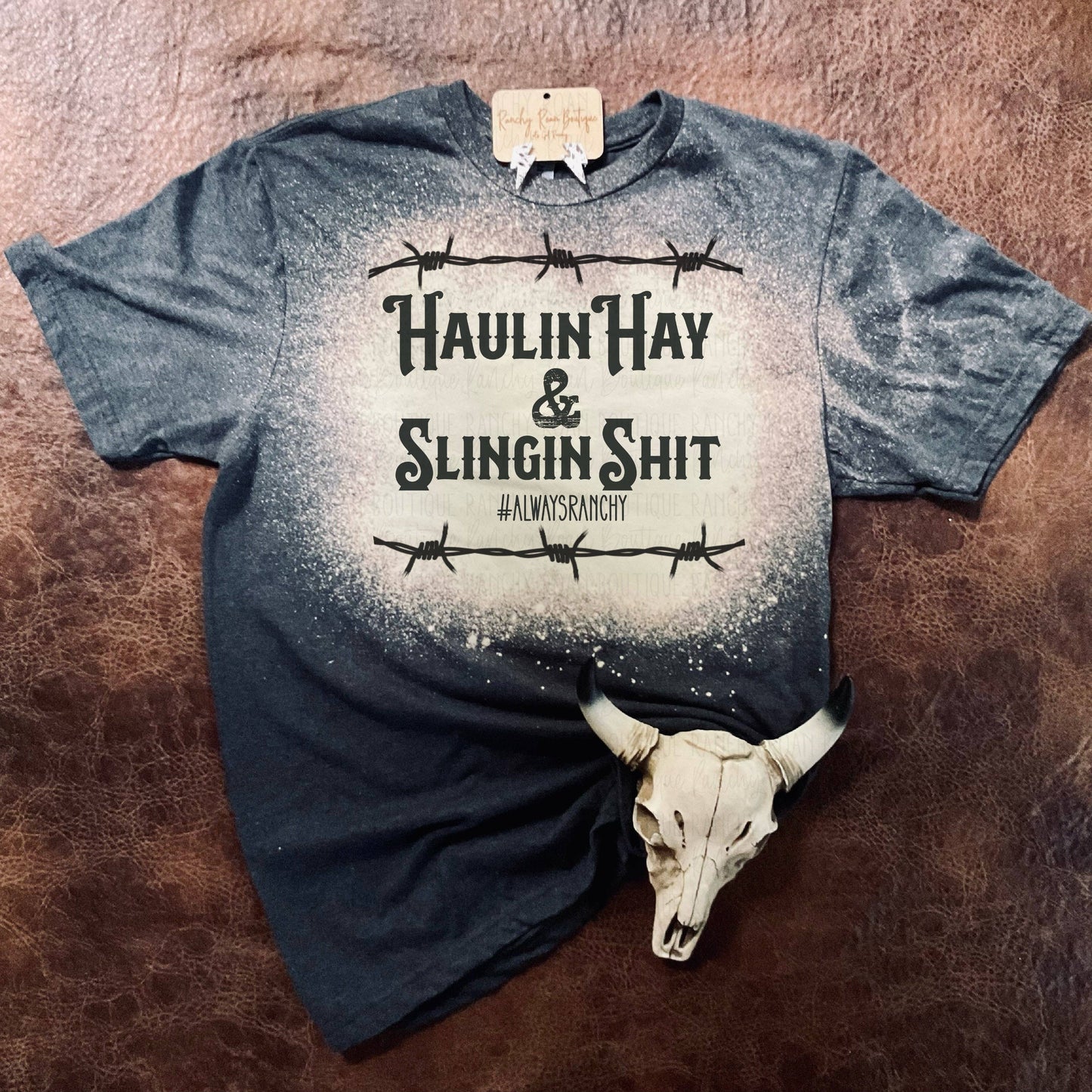 Hauling Hay Western Tee