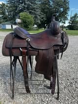 Vinton Symmetry 16" Ranch Cutter Saddle | Dark Oil Leather | Ranch & Cow Horse Saddle