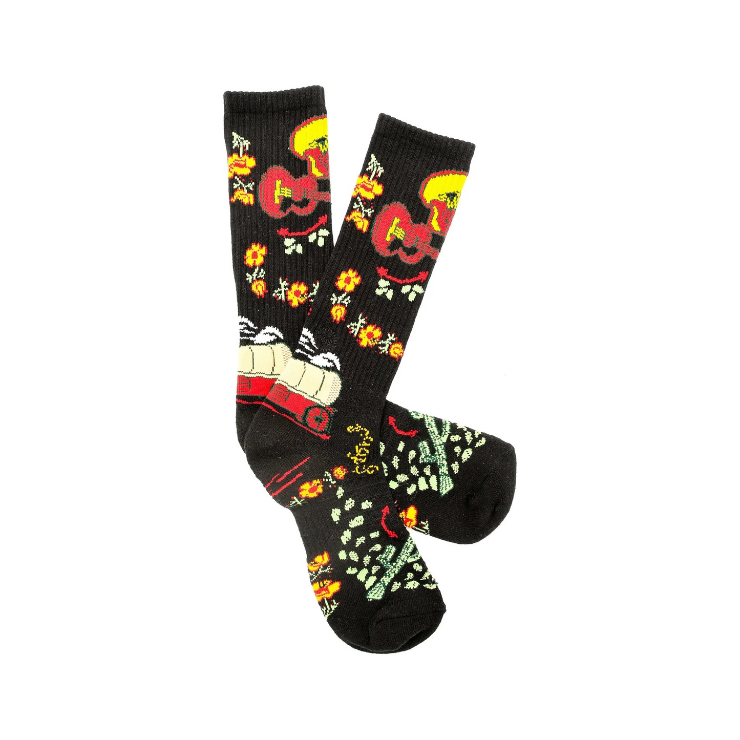 Lucky Chuck Socks - Fringe Nudie Black Performance Socks