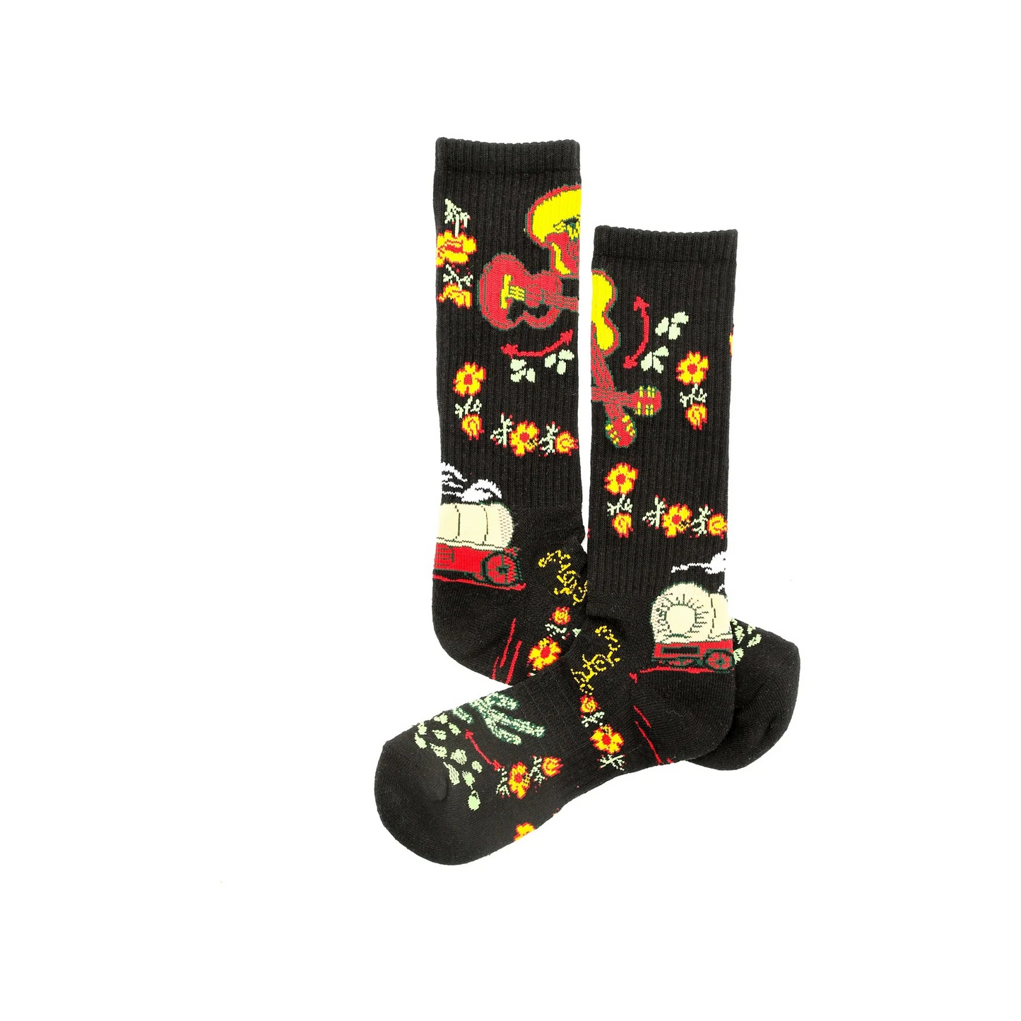 Lucky Chuck Socks - Fringe Nudie Black Performance Socks