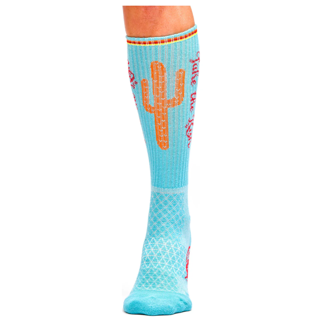 Lucky Chuck Socks - Take the Risk Turquoise Performance Socks