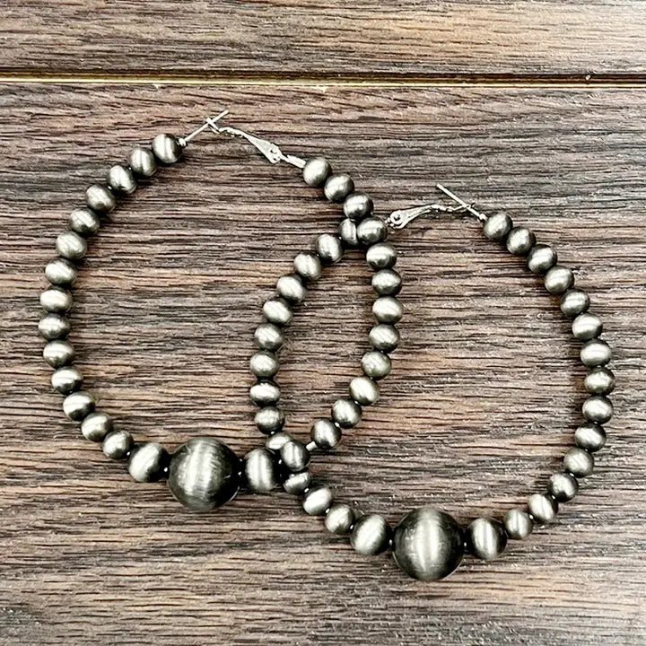 Handmade Navajo Hoop Earrings