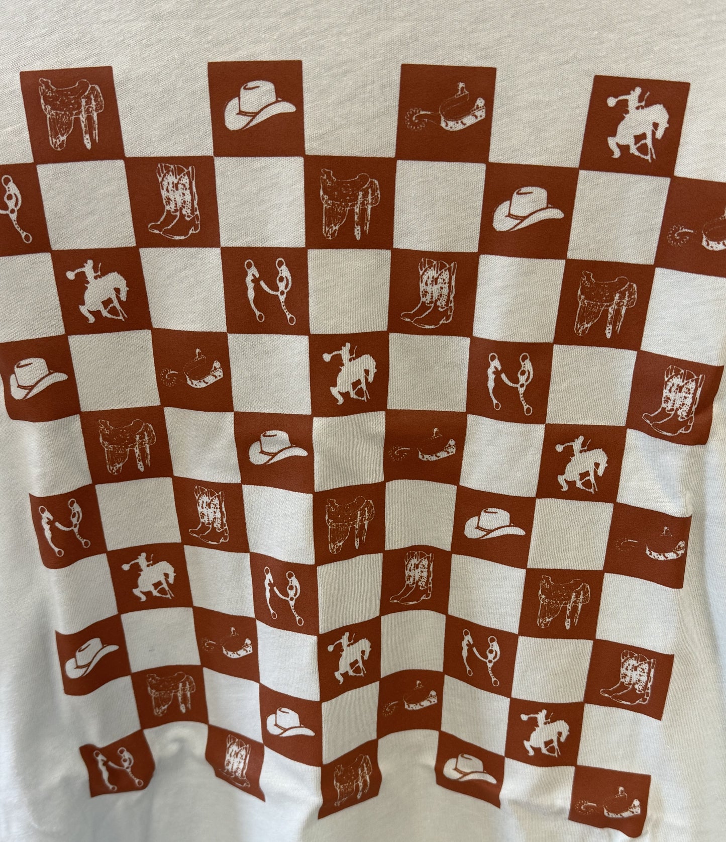 Horse Checkerboard Tee