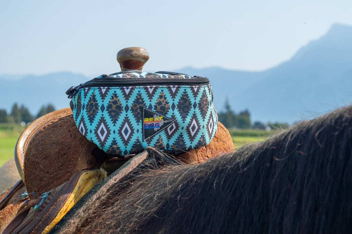 Beat Bag Saddle Pouch with Bluetooth Speakers – Horse Riding Music Accessory