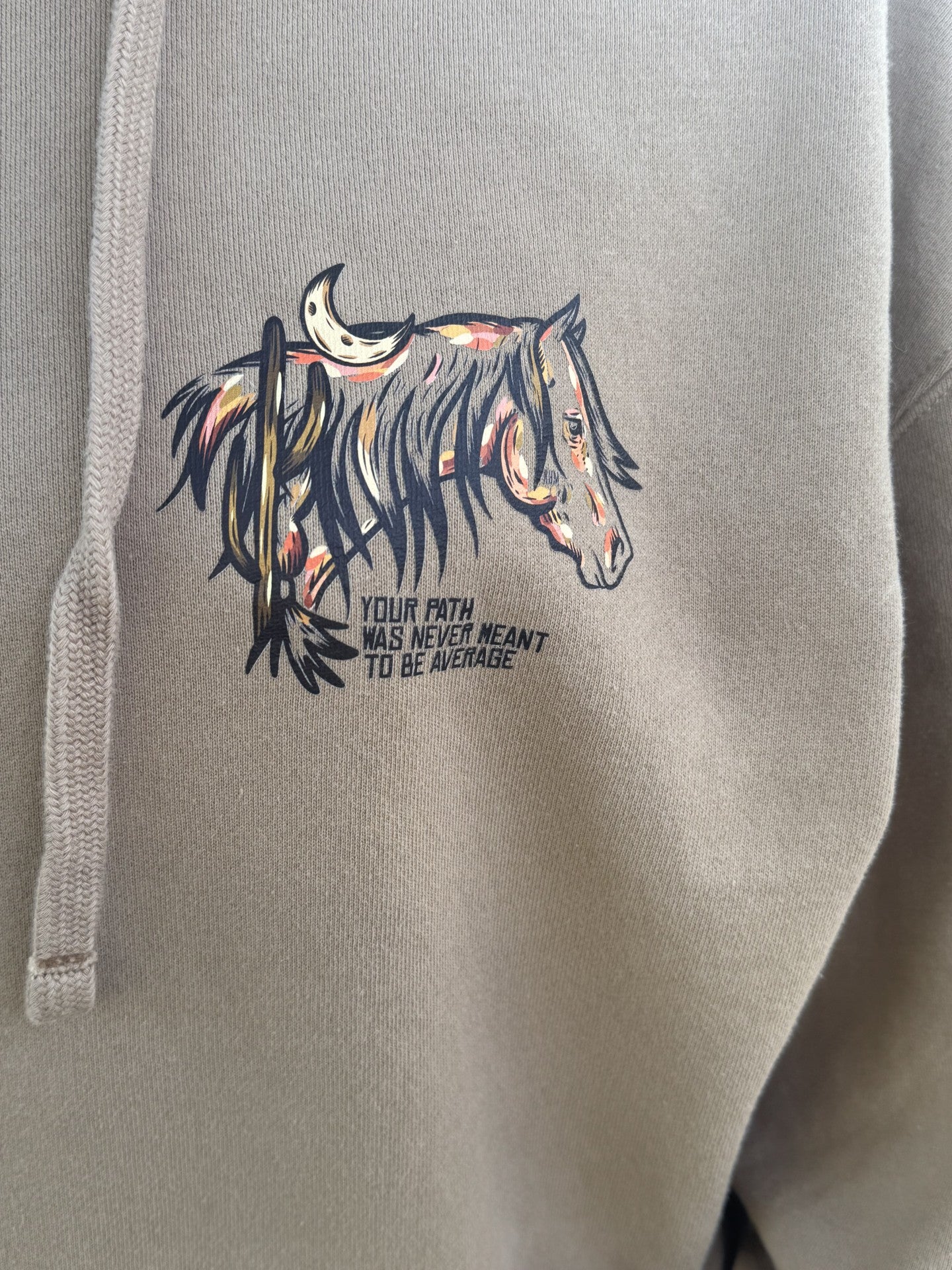 Your Path Was Never Meant to Be Average Hoodie – Sandstone