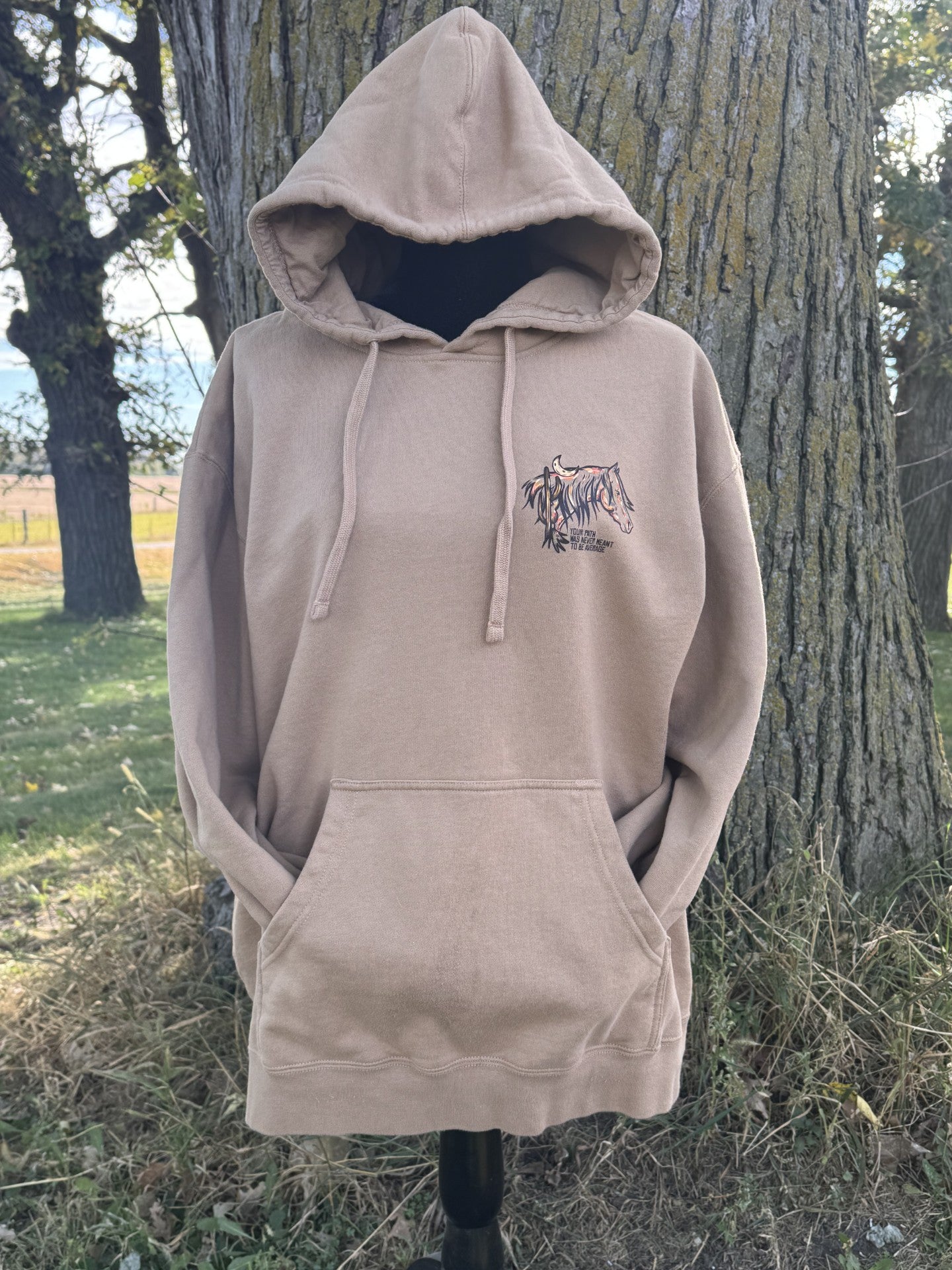 Your Path Was Never Meant to Be Average Hoodie – Sandstone