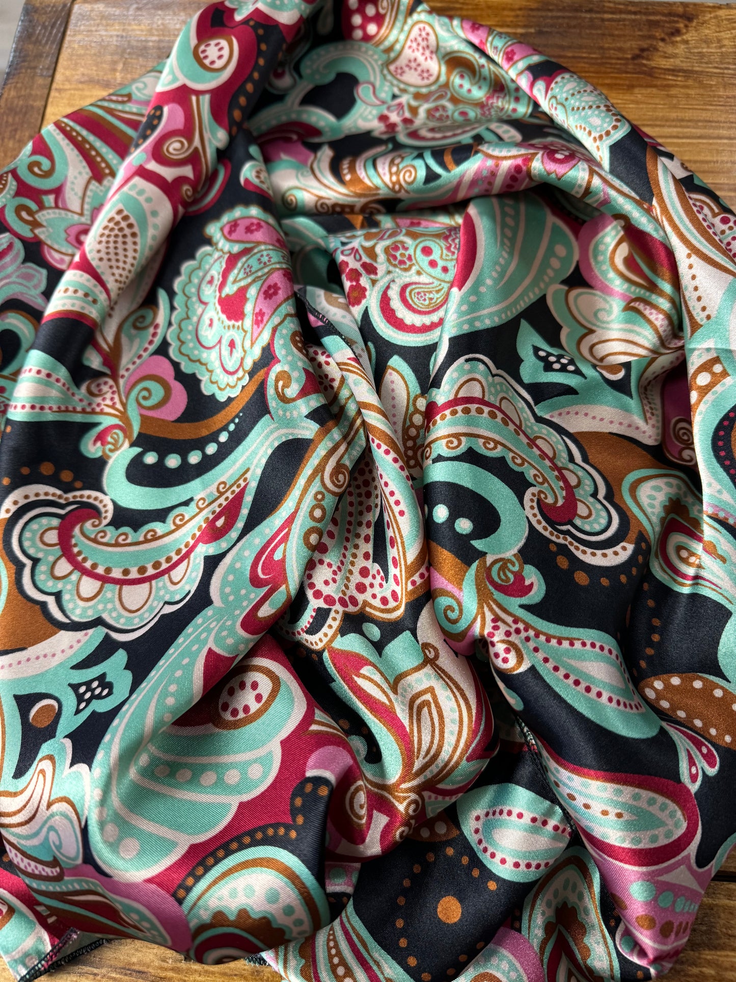 Multicolored paisley - wild rag