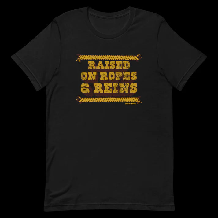 RAISED ON ROPES AND REINS TEE