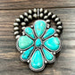 Oversized Turquoise Western Stretch Bracelet | Cowgirl Statement Jewelry