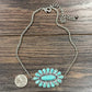 Navajo-Inspired Turquoise Pendant Necklace | Western Cowgirl Jewelry