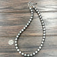 Big 10mm Cylindrical Navajo Bead Necklace – 24" to 29" Western Statement Jewelry