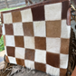 Longhorn Trail Cowhide Checkered Purse