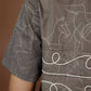 Abstract Western Sketch Print Top – Flowy Fit