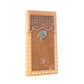 Silvermark Handtooled Leather Wallet in Golden Tan