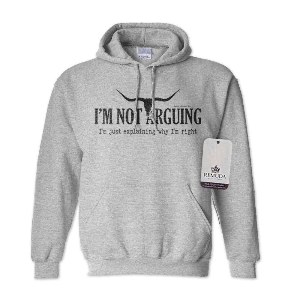 I'm Not Arguing, I'm Just Explaining Why I'm Right - Adult Unisex Western Pullover Hoodie