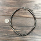 8mm Polish Navajo Bead Necklace – 16" to 21" Adjustable Western Cowgirl Jewelry