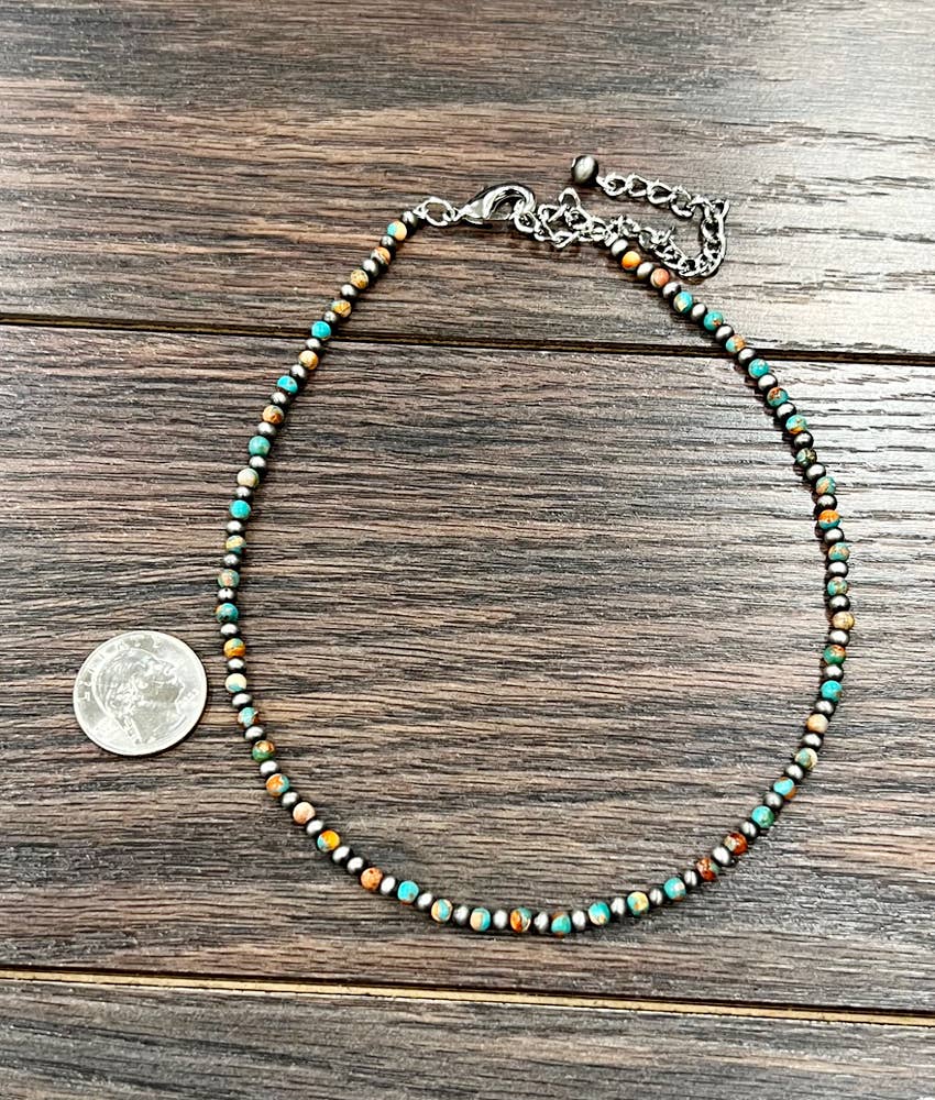 Navajo-Inspired Gemstone & Western Bead Necklace | Cowgirl Jewelry