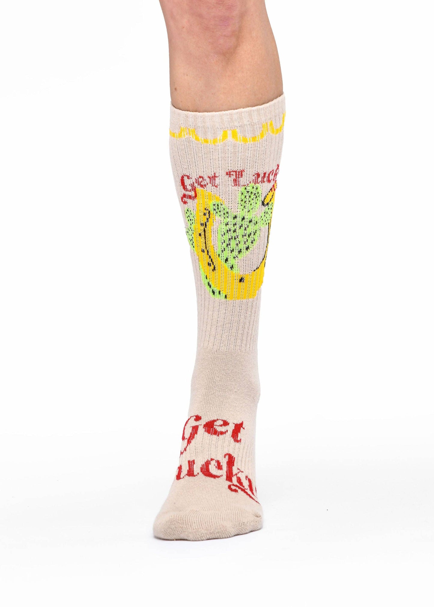 Lucky Chuck® Performance Riding Socks |Get Lucky Tan Performance Boot Socks