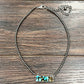 Western Gemstone Bead Necklace with Bezel Set Pendant