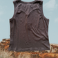 Pearl Snap Western Tank | Ribbed Country Tank Top Mocha