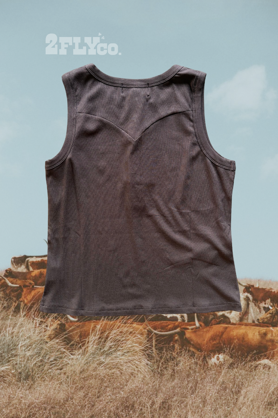 Pearl Snap Western Tank | Ribbed Country Tank Top Mocha
