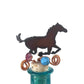Rustic Decorative Wine Bottle Stopper – Beaded Metal Cork Stopper – Western Gift Idea