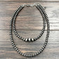 Navajo-Inspired Double Strand Western Bead Necklace