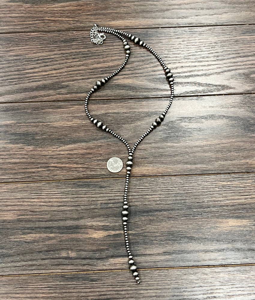 Handmade Clustered Navajo Pearl Tassel Necklace – 31” to 36” Adjustable Western Statement Jewelry