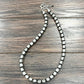 Big 10mm Cylindrical Navajo Bead Necklace – 24" to 29" Western Statement Jewelry