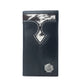 Frontier Mark Hairon Leather Wallet for Men in Dusthorn Black