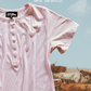Blush Pearl Snap Western Top | Ribbed Country Basic