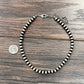 8mm Navajo Bead Necklace – 16" to 21" Adjustable Handmade Western Jewelry