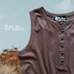 Pearl Snap Western Tank | Ribbed Country Tank Top Mocha