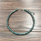 Handmade Thin Rondelle Navajo Pearl & Turquoise Necklace – 16” to 21” Adjustable Western Jewelry | Made in USA