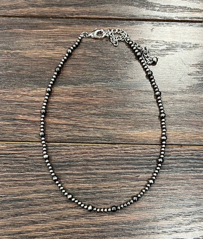 Navajo-Inspired Polished Bead Necklace | Western Cowgirl Jewelry