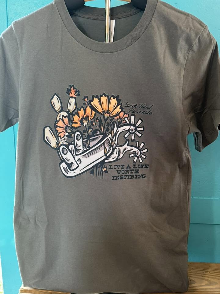 Live A Life Worth Inspiring Graphic Tee