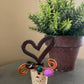 Rustic Open Heart Wine Bottle Stopper – Beaded Decorative Cork Stopper – Western Farmhouse Gift
