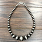 Very Big Navajo Bead Necklace – 18" to 23" Adjustable 25mm Western Statement Jewelry
