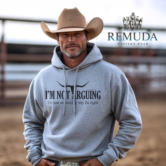 I'm Not Arguing, I'm Just Explaining Why I'm Right - Adult Unisex Western Pullover Hoodie