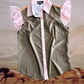 Quilt-Inspired Ruffle Pearl Snap Top – Western Blouse