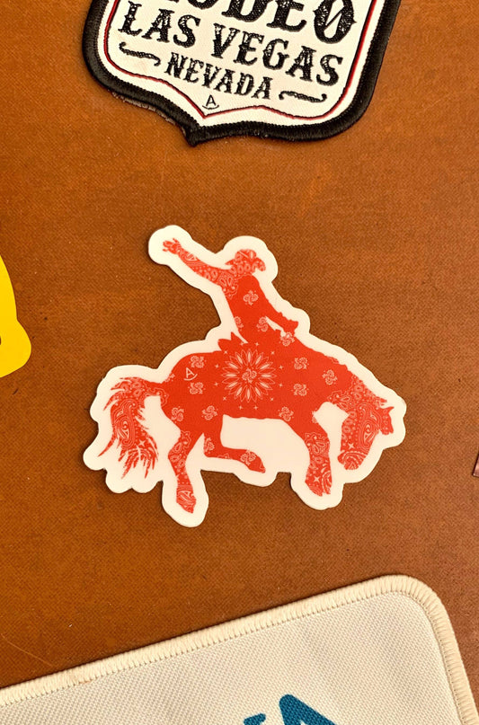 Bandana print Bronc rider
sticker