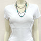 Handmade 3-Strand Navajo Pearl & Turquoise Necklace – 22” to 27” Adjustable Western Layered Statement Jewelry