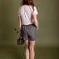Blush Pearl Snap Western Top | Ribbed Country Basic