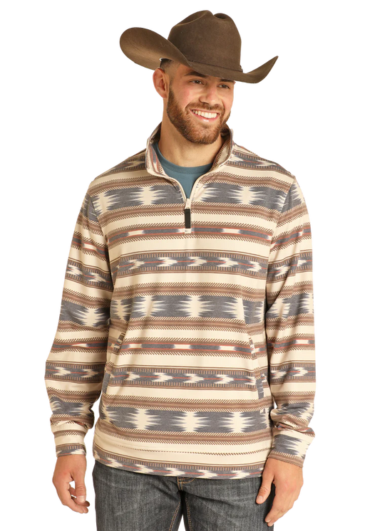 Aztec Striped Performance Pullover