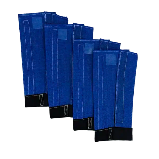 Blue Fly Free Fly Boots for Horses – Set of 4 Protective Fly Boots