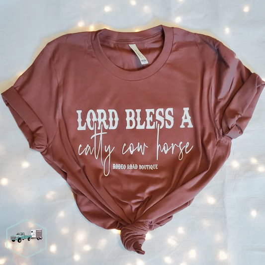 Lord Bless A Catty Cow Horse Tee